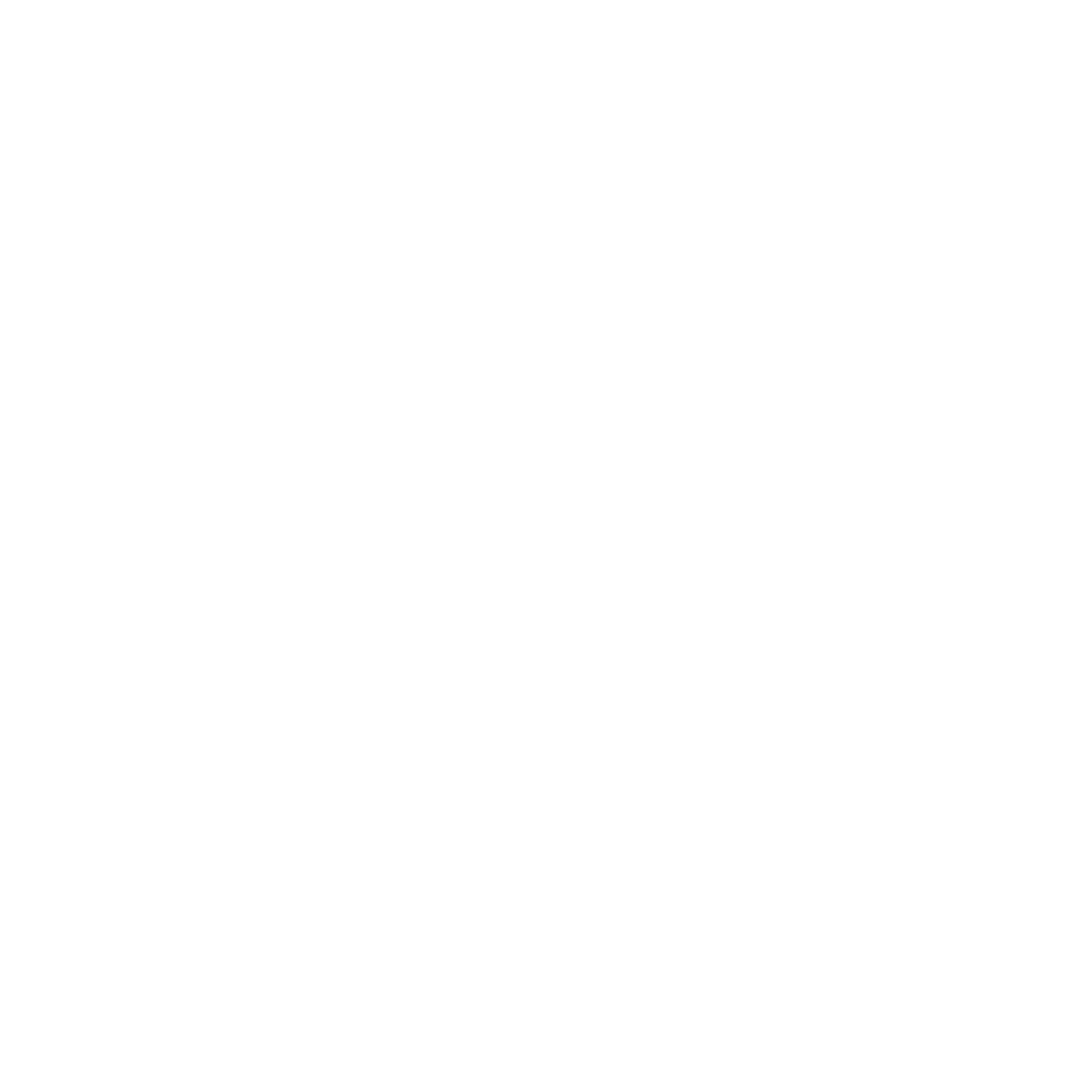A white logo showing an infinity icon and text on a transparent background.